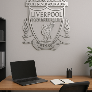 Stainless Steel Liverpool FC Logo Plaque