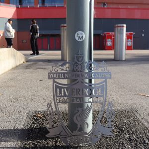 Stainless Steel Liverpool FC Sports Logo Plaque
