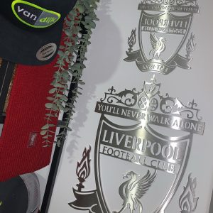 Stainless steel Liverpool FC plaque